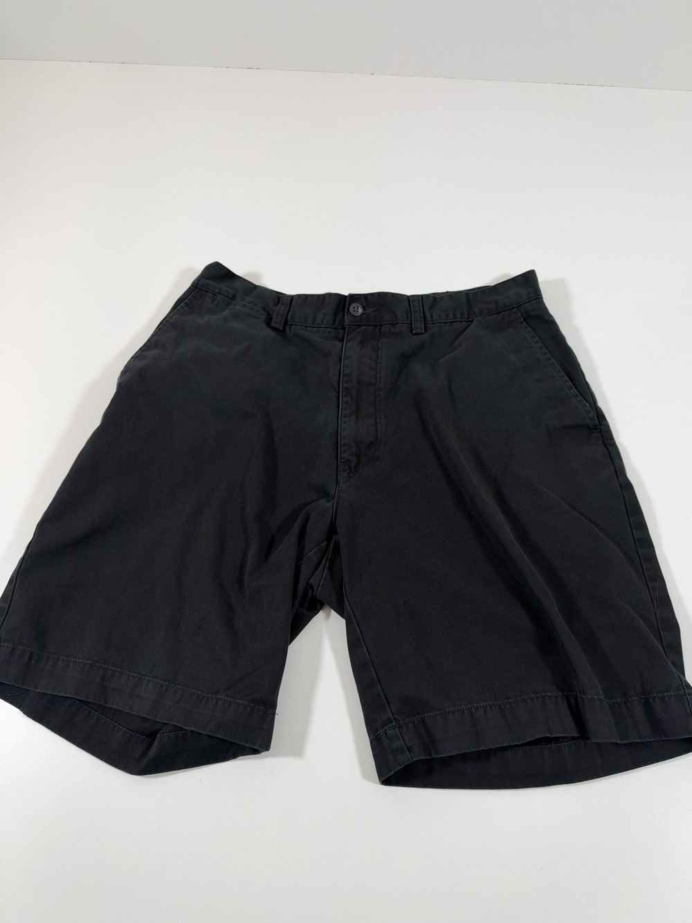 Polo Ralph Lauren Shorts Mens 34 Black Chino 9" Inseam Classic Fit Cotton